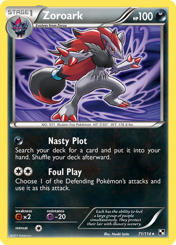 Zoroark (71/114) [Black & White: Base Set] - The Mythic Store | 24h Order Processing
