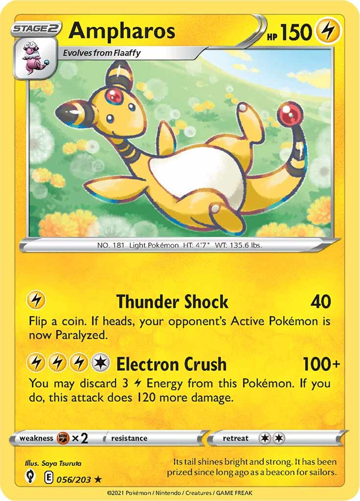 Ampharos (056/203) [Sword & Shield: Evolving Skies] - The Mythic Store | 24h Order Processing