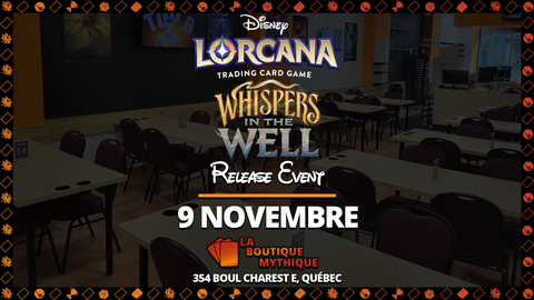 Lorcana Whispers in the Well Release Event (9 Nov) Ticket - The Mythic Store | 24h Order Processing