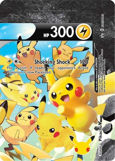 Pikachu V-UNION (SWSH140) (Celebrations) [Sword & Shield: Black Star Promos] - The Mythic Store | 24h Order Processing