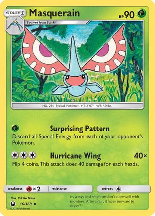 Masquerain (16/168) [Sun & Moon: Celestial Storm] - The Mythic Store | 24h Order Processing