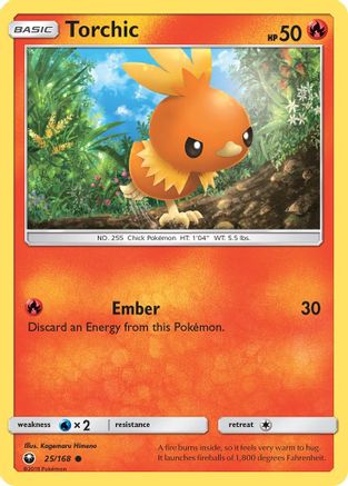 Torchic (25/168) [Sun & Moon: Celestial Storm] - The Mythic Store | 24h Order Processing