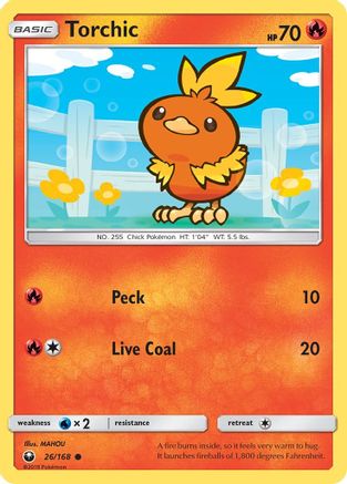 Torchic (26/168) [Sun & Moon: Celestial Storm] - The Mythic Store | 24h Order Processing