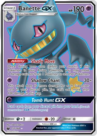 Banette GX (157/168) [Sun & Moon: Celestial Storm] - The Mythic Store | 24h Order Processing