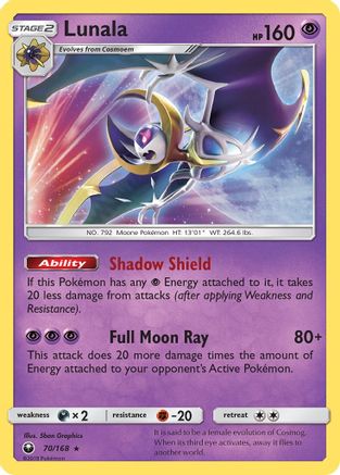 Lunala (70/168) [Sun & Moon: Celestial Storm] - The Mythic Store | 24h Order Processing