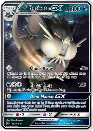 Alolan Raticate GX (85/168) [Sun & Moon: Celestial Storm] - The Mythic Store | 24h Order Processing