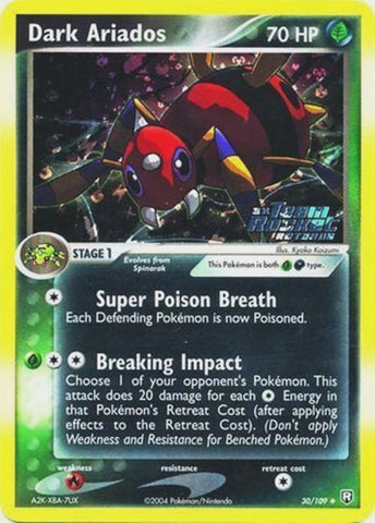 Dark Ariados (30/109) (Stamped) [EX: Team Rocket Returns] - The Mythic Store | 24h Order Processing