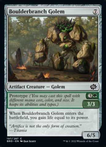Boulderbranch Golem [The Brothers' War] - The Mythic Store | 24h Order Processing