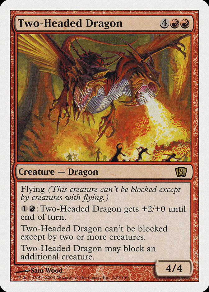 Two-Headed Dragon (Oversized) [Eighth Edition] - The Mythic Store | 24h Order Processing
