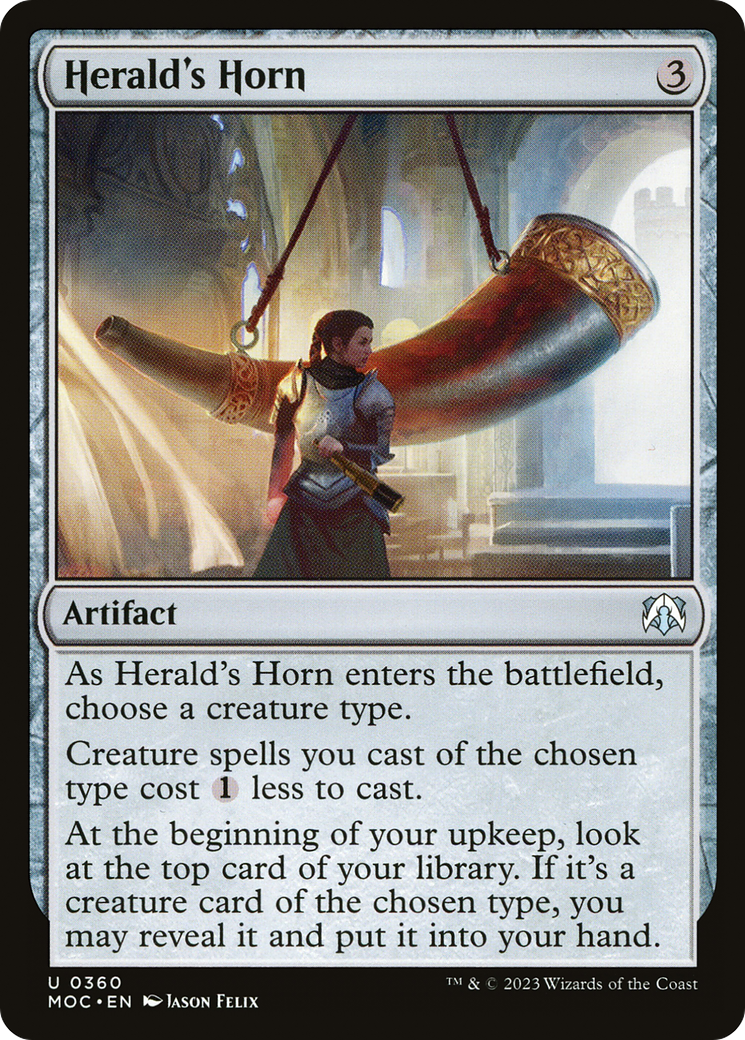 Herald's Horn [March of the Machine Commander] - The Mythic Store | 24h Order Processing
