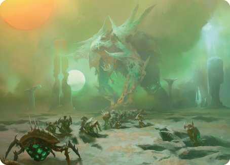 Green Sun's Twilight Art Card [Phyrexia: All Will Be One Art Series] - The Mythic Store | 24h Order Processing