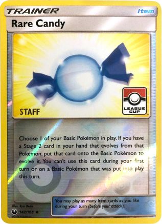 Rare Candy (142/168) (League Promo Staff) [Sun & Moon: Celestial Storm] - The Mythic Store | 24h Order Processing