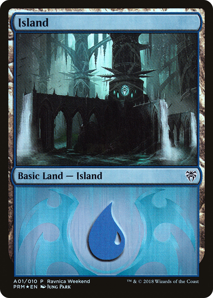 Island (A01) [Ravnica Allegiance Ravnica Weekend] - The Mythic Store | 24h Order Processing