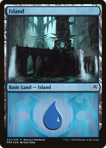 Island (A01) [Ravnica Allegiance Ravnica Weekend] - The Mythic Store | 24h Order Processing