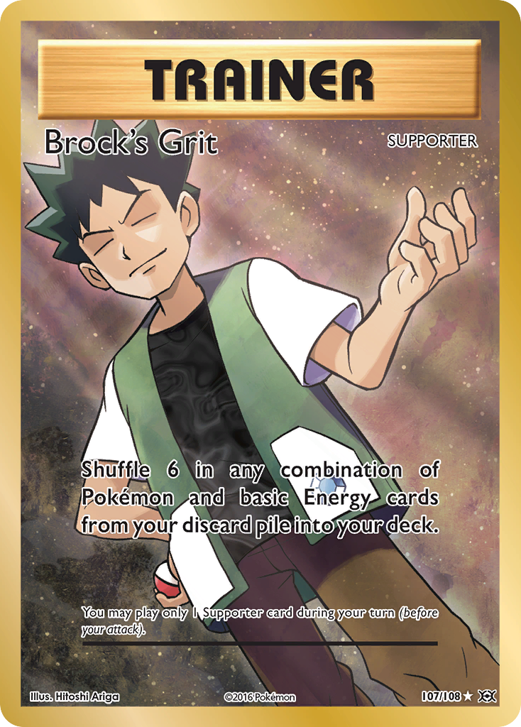 Brock's Grit (107/108) [XY: Evolutions] - The Mythic Store | 24h Order Processing