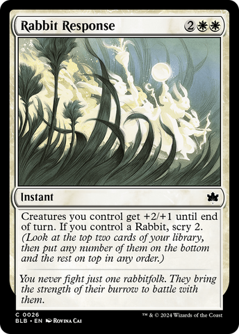 Rabbit Response [Bloomburrow] - The Mythic Store | 24h Order Processing