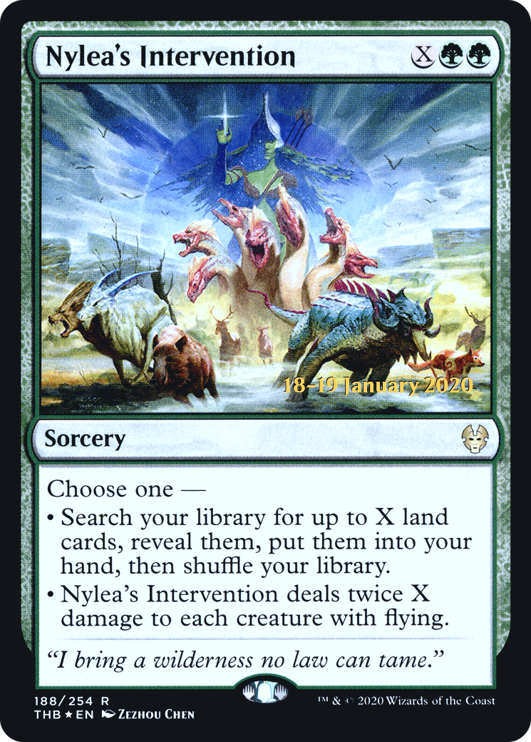 Nylea's Intervention [Theros Beyond Death Prerelease Promos] - The Mythic Store | 24h Order Processing