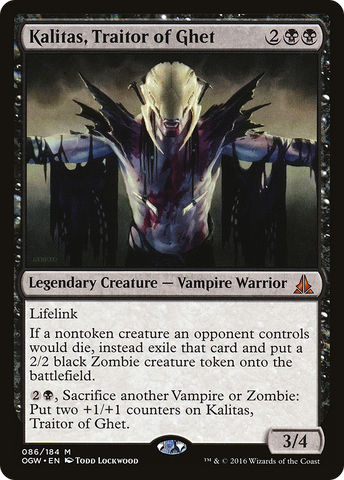 Kalitas, Traitor of Ghet [Oath of the Gatewatch] - The Mythic Store | 24h Order Processing