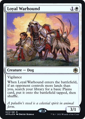 Loyal Warhound [Dungeons & Dragons: Adventures in the Forgotten Realms Prerelease Promos] - The Mythic Store | 24h Order Processing