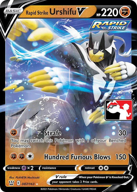 Rapid Strike Urshifu V (087/163) [Prize Pack Series One] - The Mythic Store | 24h Order Processing