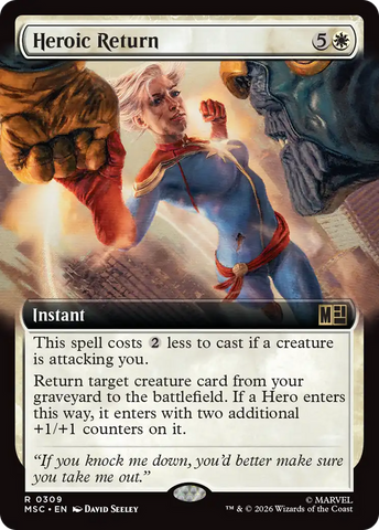Heroic Return (Extended Art) [Marvel Super Heroes Commander] - The Mythic Store | 24h Order Processing