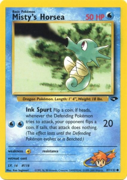 Misty's Horsea (87/132) [Gym Challenge Unlimited] - The Mythic Store | 24h Order Processing