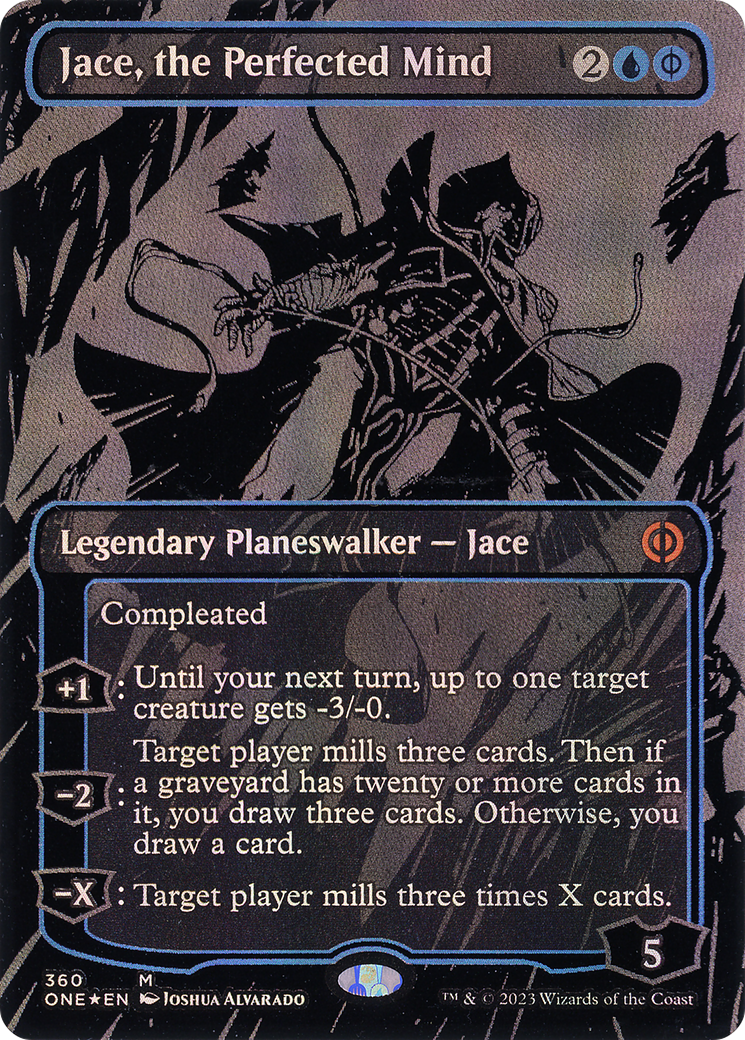 Jace, the Perfected Mind (Oil Slick Raised Foil) [Phyrexia: All Will Be One] - The Mythic Store | 24h Order Processing