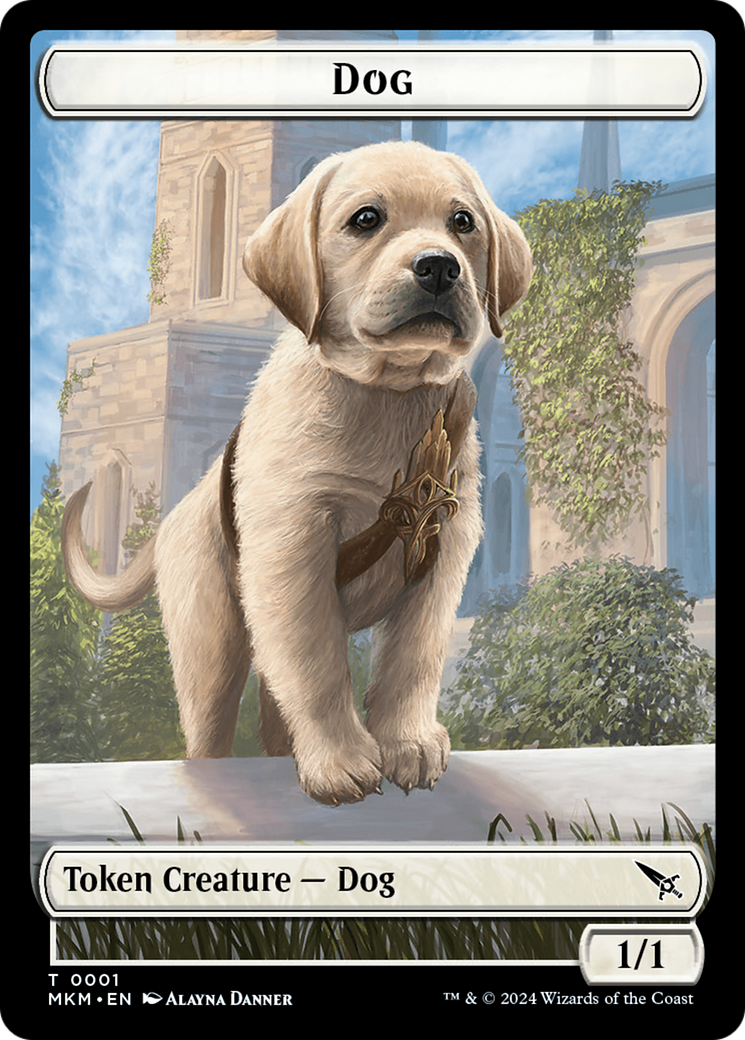 Dog Token [Murders at Karlov Manor Tokens] - The Mythic Store | 24h Order Processing