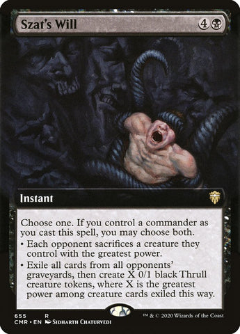 Szat's Will (Extended Art) [Commander Legends] - The Mythic Store | 24h Order Processing