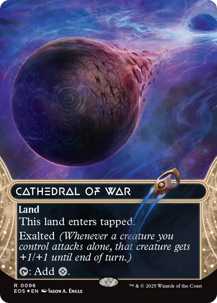 Cathedral of War (0096) (Borderless) (Galaxy Foil) [Edge of Eternities: Stellar Sights] - The Mythic Store | 24h Order Processing