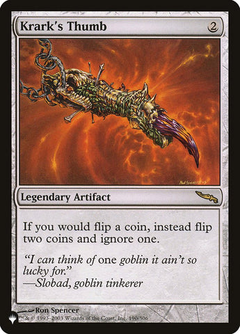 Krark's Thumb [The List] - The Mythic Store | 24h Order Processing