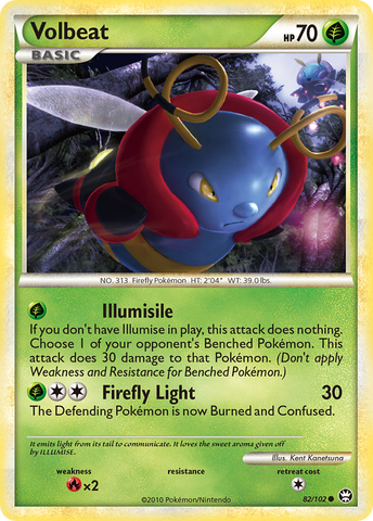 Volbeat (82/102) [HeartGold & SoulSilver: Triumphant] - The Mythic Store | 24h Order Processing