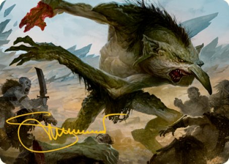 Troll Art Card (Gold-Stamped Signature) [Dungeons & Dragons: Adventures in the Forgotten Realms Art Series] - The Mythic Store | 24h Order Processing