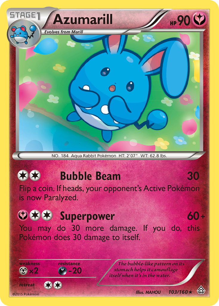 Azumarill (103/160) [XY: Primal Clash] - The Mythic Store | 24h Order Processing