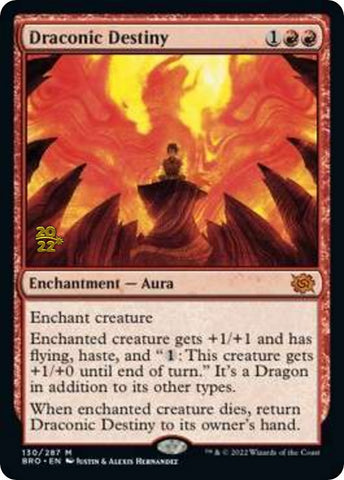 Draconic Destiny [The Brothers' War Prerelease Promos] - The Mythic Store | 24h Order Processing