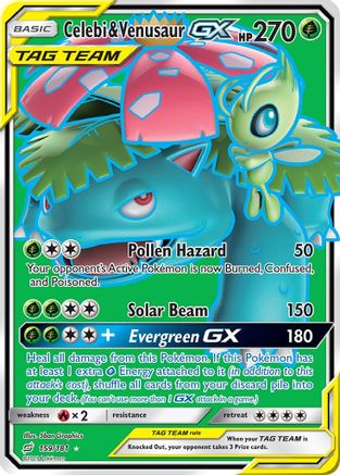 Celebi & Venusaur GX (159/181) [Sun & Moon: Team Up] - The Mythic Store | 24h Order Processing