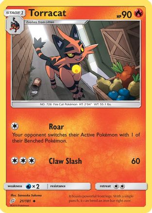 Torracat (21/181) [Sun & Moon: Team Up] - The Mythic Store | 24h Order Processing