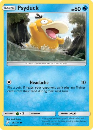 Psyduck (26/181) [Sun & Moon: Team Up] - The Mythic Store | 24h Order Processing