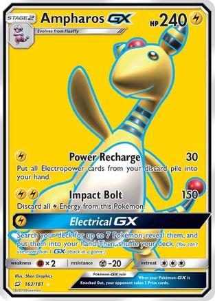 Ampharos GX (163/181) [Sun & Moon: Team Up] - The Mythic Store | 24h Order Processing