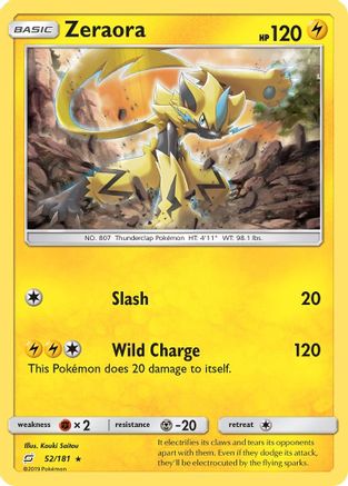 Zeraora (52/181) [Sun & Moon: Team Up] - The Mythic Store | 24h Order Processing