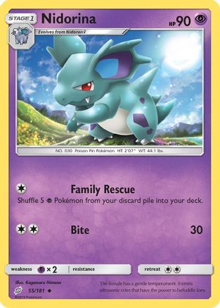 Nidorina (55/181) [Sun & Moon: Team Up] - The Mythic Store | 24h Order Processing