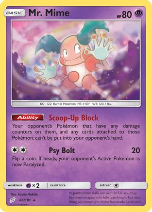 Mr. Mime (66/181) [Sun & Moon: Team Up] - The Mythic Store | 24h Order Processing