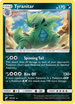Tyranitar (85/181) [Sun & Moon: Team Up] - The Mythic Store | 24h Order Processing