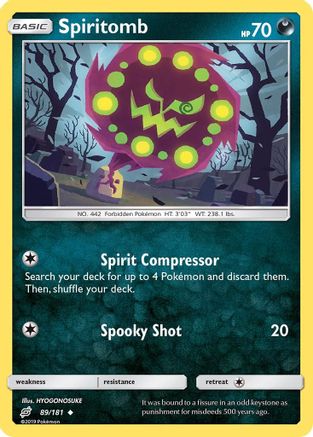 Spiritomb (89/181) [Sun & Moon: Team Up] - The Mythic Store | 24h Order Processing
