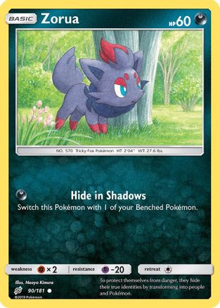 Zorua (90/181) [Sun & Moon: Team Up] - The Mythic Store | 24h Order Processing