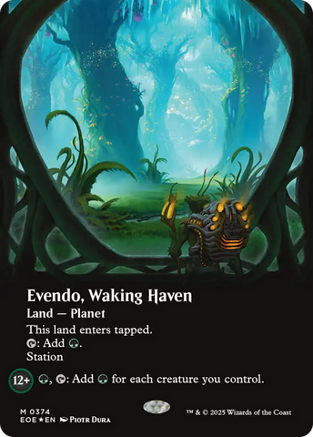 Evendo, Waking Haven (Borderless) (Galaxy Foil) [Edge of Eternities] - The Mythic Store | 24h Order Processing