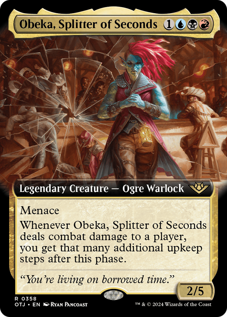 Obeka, Splitter of Seconds (Extended Art) [Outlaws of Thunder Junction] - The Mythic Store | 24h Order Processing