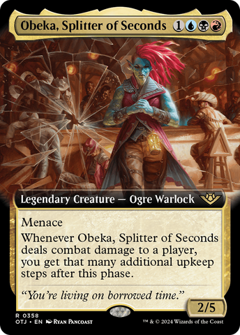 Obeka, Splitter of Seconds (Extended Art) [Outlaws of Thunder Junction] - The Mythic Store | 24h Order Processing