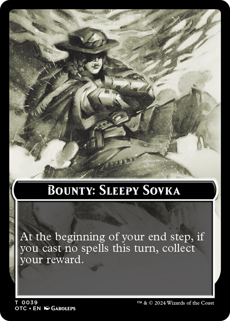 Bounty: Sleepy Sovka // Bounty Rules Double-Sided Token [Outlaws of Thunder Junction Commander Tokens] - The Mythic Store | 24h Order Processing