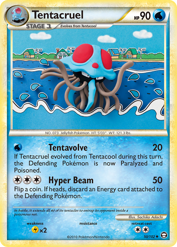 Tentacruel (50/102) [HeartGold & SoulSilver: Triumphant] - The Mythic Store | 24h Order Processing